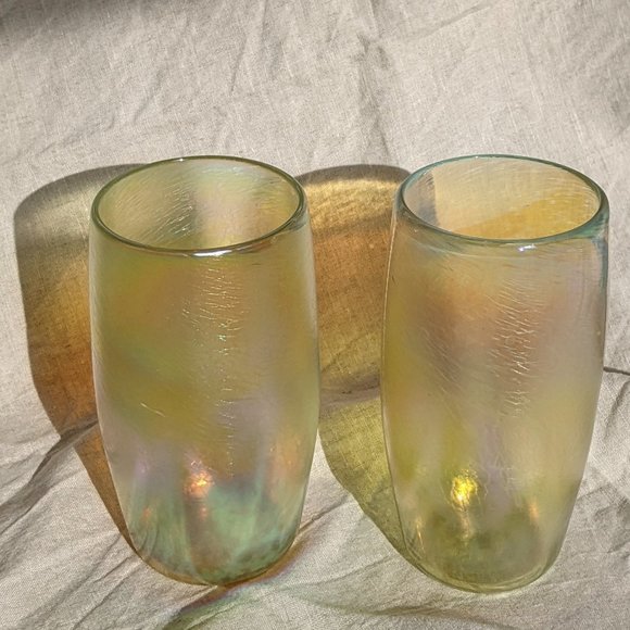 Sirius Glassworks Iridescent Gold Drinking Glasses / Tumblers - Picture 2 of 6